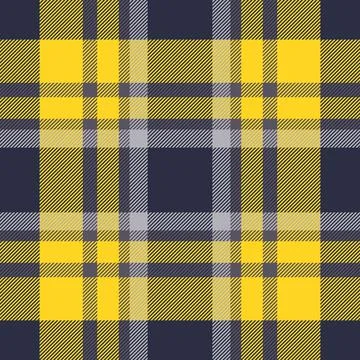 Tartan plaid fabric pattern with a structured check arrangement and a woven f Stock Illustration
