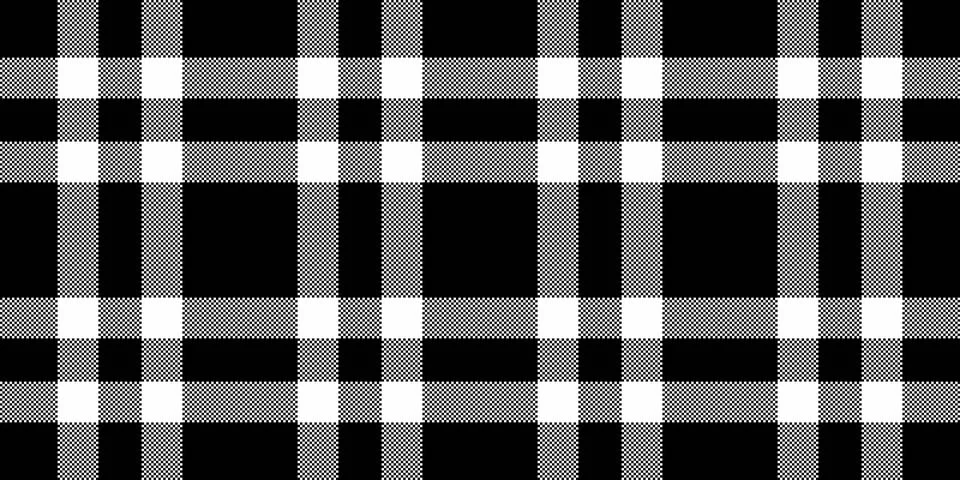 Tartan plaid fabric pattern with a structured check arrangement and a woven f Stock Illustration