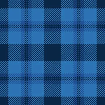 Tartan plaid fabric pattern with a structured check arrangement and a woven f Stock Illustration