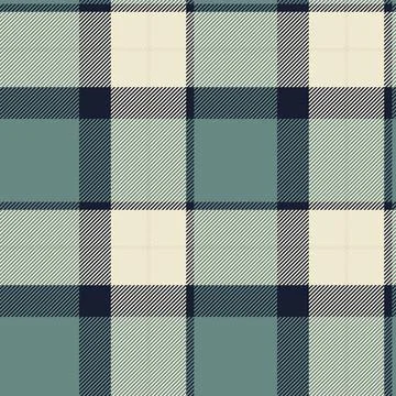 Tartan plaid fabric pattern with a structured check arrangement and a woven f Stock Illustration