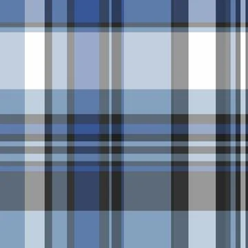 Tartan plaid fabric pattern with a structured check arrangement and a woven f Stock Illustration