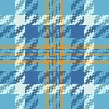 Tartan plaid fabric pattern with a structured check arrangement and a woven f Stock Illustration