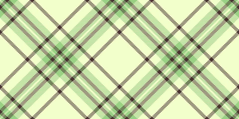 Tartan plaid fabric pattern with a structured check arrangement and a woven f Stock Illustration