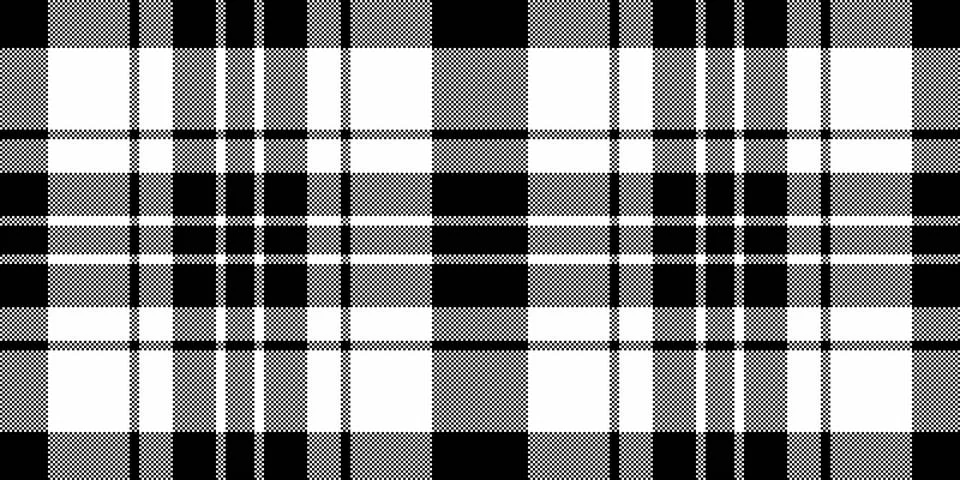 Tartan plaid fabric pattern with a structured check arrangement and a woven f Stock Illustration