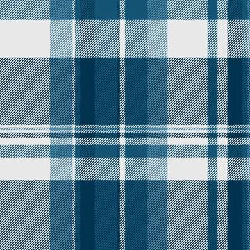 Tartan plaid fabric pattern with a structured check arrangement and a woven f イラスト素材