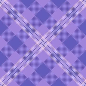 Tartan plaid fabric pattern with a structured check arrangement and a woven f イラスト素材