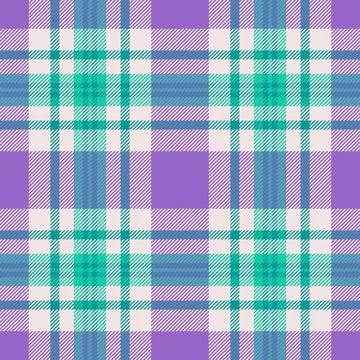 Tartan plaid fabric pattern with a structured check arrangement and a woven f イラスト素材