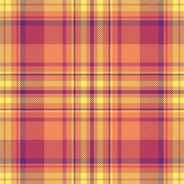 Tartan plaid fabric pattern with a structured check arrangement and a woven f Stock Illustration