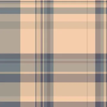 Tartan plaid fabric pattern with a structured check arrangement and a woven f Stock Illustration