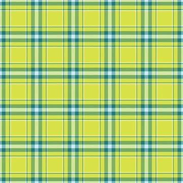 Tartan plaid fabric pattern with a structured check arrangement and a woven f Stock Illustration