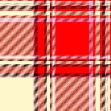 Tartan plaid fabric pattern with a structured check arrangement and a woven f Illustrazione stock