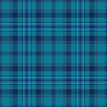 Tartan plaid fabric pattern with a structured check arrangement and a woven f Stock Illustration