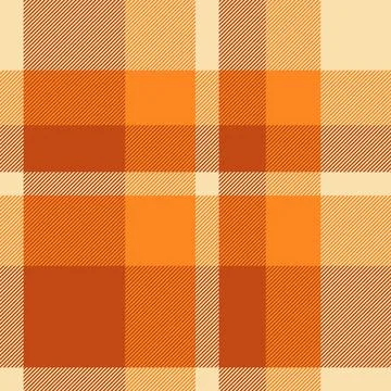 Tartan plaid fabric pattern with a structured check arrangement and a woven f Stock Illustration