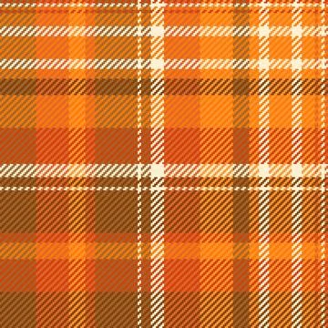 Tartan plaid fabric pattern with a structured check arrangement and a woven f Stock Illustration