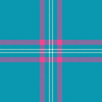 Tartan plaid fabric pattern with a structured check arrangement and a woven f Stock Illustration