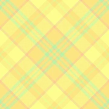 Tartan plaid fabric pattern with a structured check arrangement and a woven f Stock Illustration