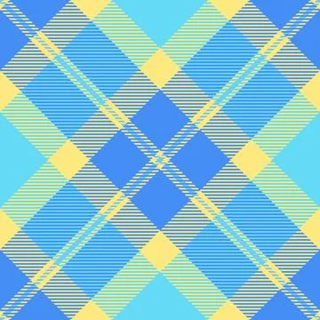 Tartan plaid fabric pattern with a structured check arrangement and a woven f Stock Illustration