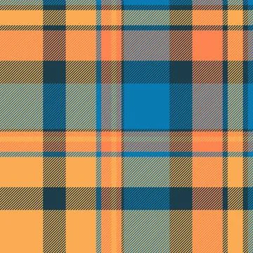Tartan plaid fabric pattern with a structured check arrangement and a woven f Stock Illustration