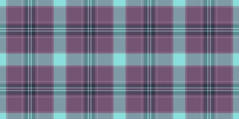 Tartan plaid fabric pattern with a structured check arrangement and a woven f Stock Illustration