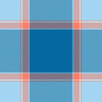 Tartan plaid fabric pattern with a structured check arrangement and a woven f Stock Illustration