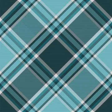Tartan plaid pattern in blue. Print fabric texture seamless. Check vector bac Stock Illustration