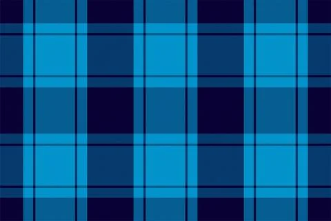 Tartan plaid pattern in blue. Print fabric texture seamless. Check vector bac Stock Illustration