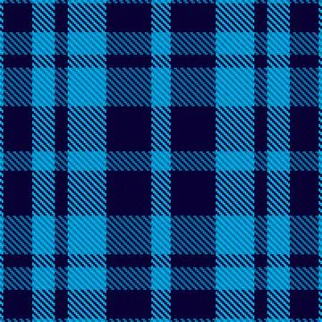Tartan plaid pattern in blue. Print fabric texture seamless. Check vector bac Stock Illustration