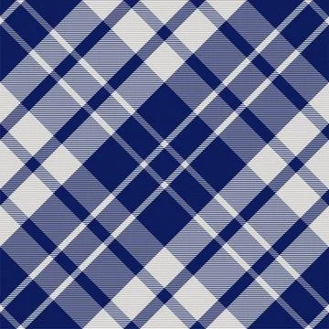 Tartan plaid pattern in blue. Print fabric texture seamless. Check vector bac Illustrazione stock
