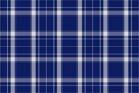 Tartan plaid pattern in blue. Print fabric texture seamless. Check vector bac Stock Illustration