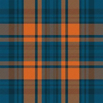 Tartan plaid pattern in blue. Print fabric texture seamless. Check vector bac Stock Illustration