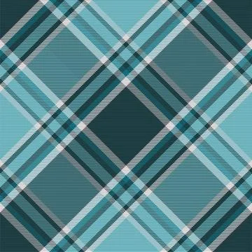 Tartan plaid pattern in blue. Print fabric texture seamless. Check vector bac Stock Illustration
