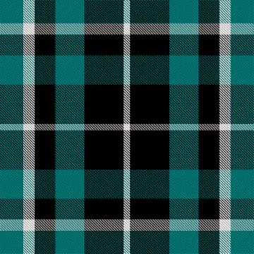 Tartan plaid pattern in blue. Print fabric texture seamless. Check vector bac Stock Illustration