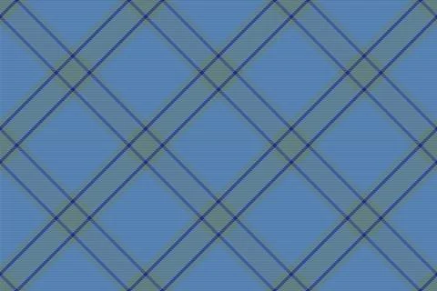 Tartan plaid pattern in blue. Print fabric texture seamless. Check vector bac Stock Illustration