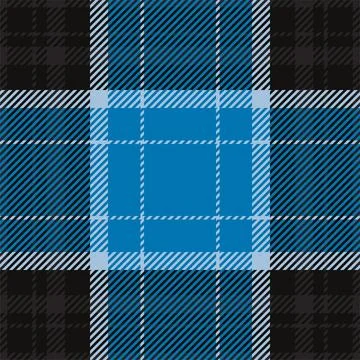 Tartan plaid pattern in blue. Print fabric texture seamless. Check vector bac Stock Illustration