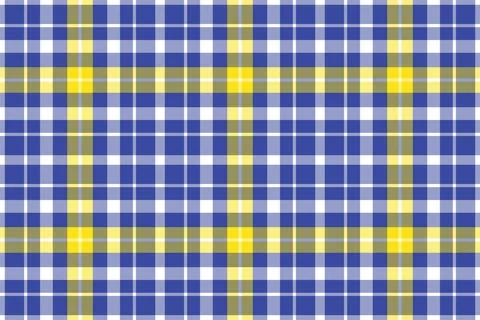 Tartan plaid pattern in blue. Print fabric texture seamless. Check vector bac Stock Illustration
