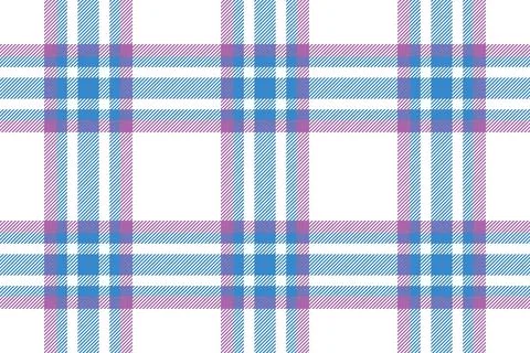 Tartan plaid pattern in blue. Print fabric texture seamless. Check vector bac Stock Illustration