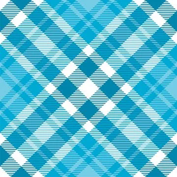 Tartan plaid pattern in blue. Print fabric texture seamless. Check vector bac Stock Illustration