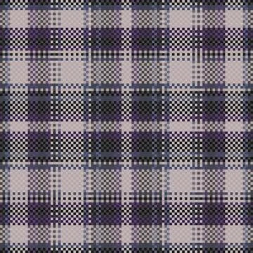 Tartan plaid pattern with dark color. Stock Illustration