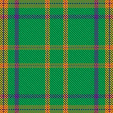 Tartan plaid pattern in green. Print fabric texture seamless. Check vector ba Stock Illustration