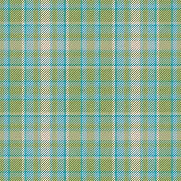 Tartan plaid pattern in green. Print fabric texture seamless. Check vector ba Stock Illustration
