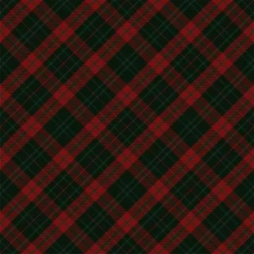 Tartan plaid pattern in red. Print fabric texture seamless. Check vector back Stock Illustration