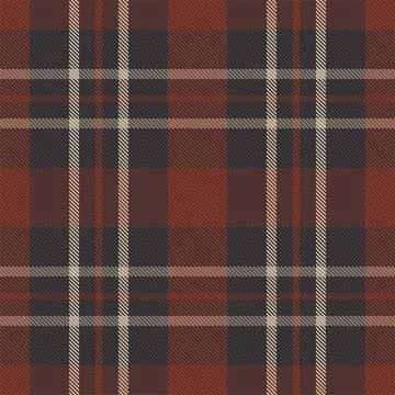 Tartan plaid pattern in red. Print fabric texture seamless. Check vector back Stock Illustration