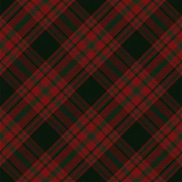 Tartan plaid pattern in red. Print fabric texture seamless. Check vector back Stock Illustration