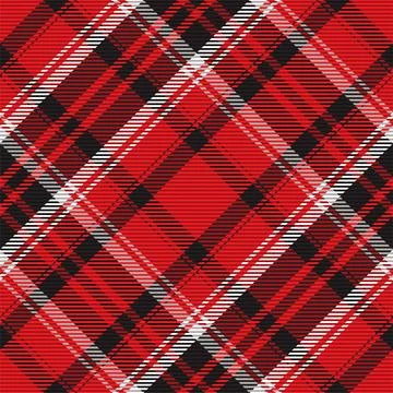 Tartan plaid pattern in red. Print fabric texture seamless. Check vector back 스톡 일러스트