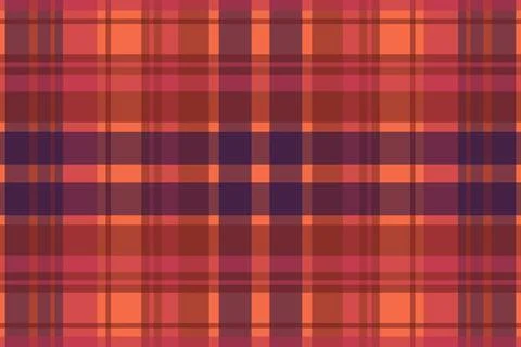 Tartan plaid pattern with texture and warm color. Stock Illustration