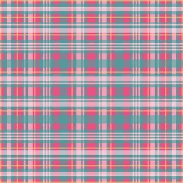 Tartan plaid pattern with texture and summer color. Stock Illustration