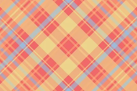Tartan plaid pattern with texture and summer color. Stock Illustration