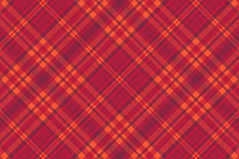 Tartan plaid pattern with texture and warm color. Stock Illustration
