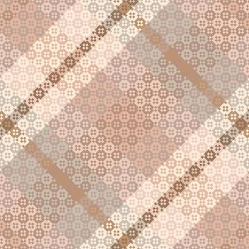Tartan plaid pattern with texture and warm color. Stock Illustration