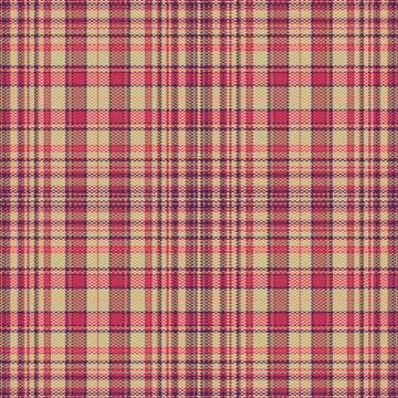 Tartan plaid pattern with texture and warm color. Stock Illustration